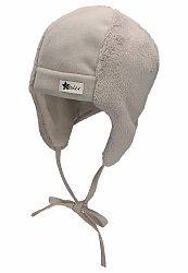 STERNTALER Čepice na zavazování zimní light grey -43cm-5-6m