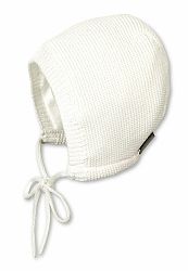 STERNTALER Čepice pletená bavlna čepec na vázání ecru uni vel. 41 cm- 4-5 m