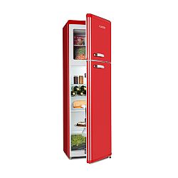 Klarstein Audrey Retro kombinace chladničky s mrazničkou, 194 l / 56 l, A ++, červená