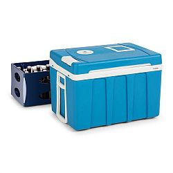 Klarstein BeerPacker, termoelektrický chladící box s funkcí udržování tepla, 50 L, A+++, AC/DC, vozík. modrý