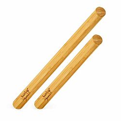 Klarstein Váleček na těsto, souprava 2 kusů, 100% bambus, 30/40 × 3,3 cm (D × Ø), hladký povrch, bambus