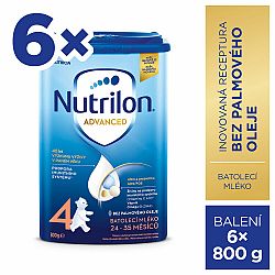 NUTRILON Mléko batolecí 4 Advanced od uk. 24. měsíce 6x 800 g